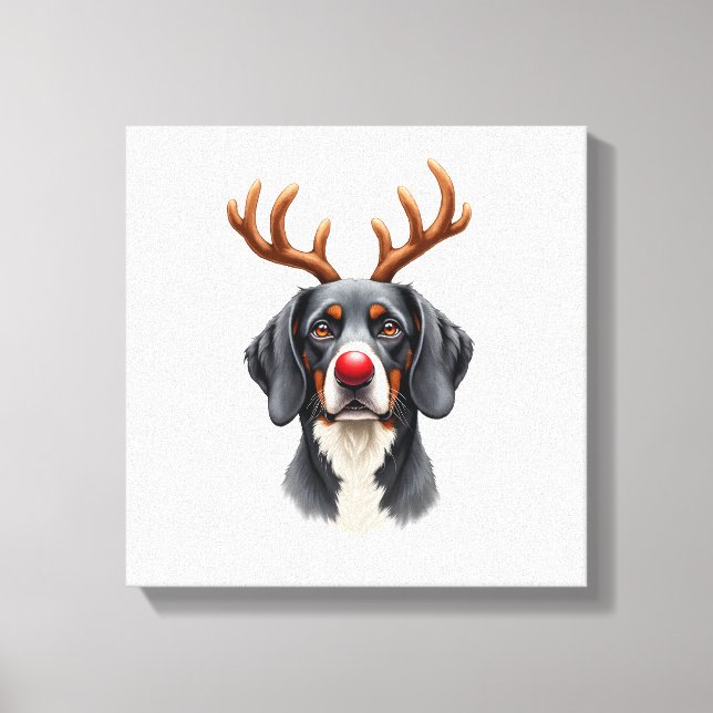 Ren Great Dane jul Great Dane hund mamma D Canvastryck (Framsida)