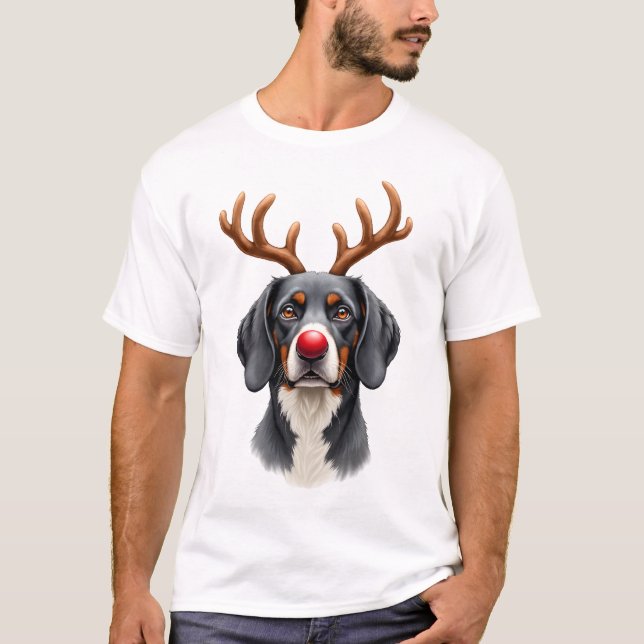 Ren Great Dane jul Great Dane hund mamma D T Shirt (Framsida)