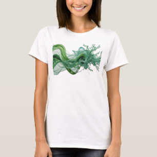 Ren Grön ABSTRAKT KONST Grafisk T-shirt