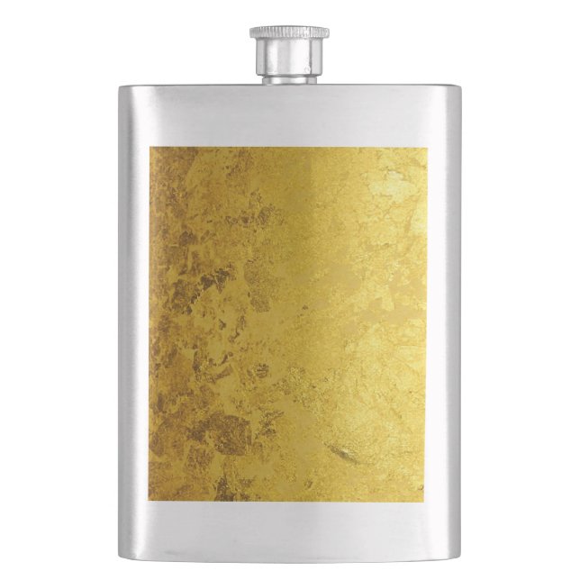 REN GULD mönster / guldblad Fickplunta (Framsidan)