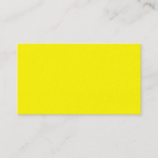 Ren Gult - Neon Lemon Bright-mall tom Visitkort (Framsida)
