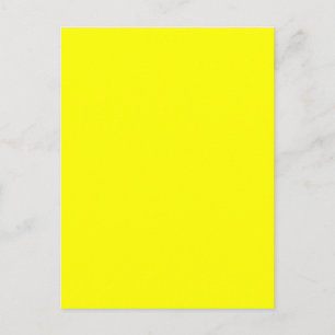Ren Gult - Neon Lemon Ljusmall tom Vykort