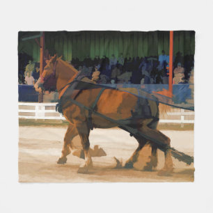 Ren Horsepower - Horse Pulling Event Fleecefilt