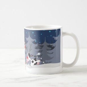 Ren i snömuggen kaffemugg