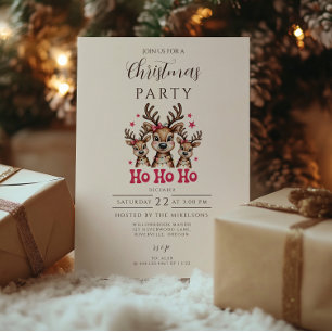 Ren Jul Ho Ho Ho Inbjudningar