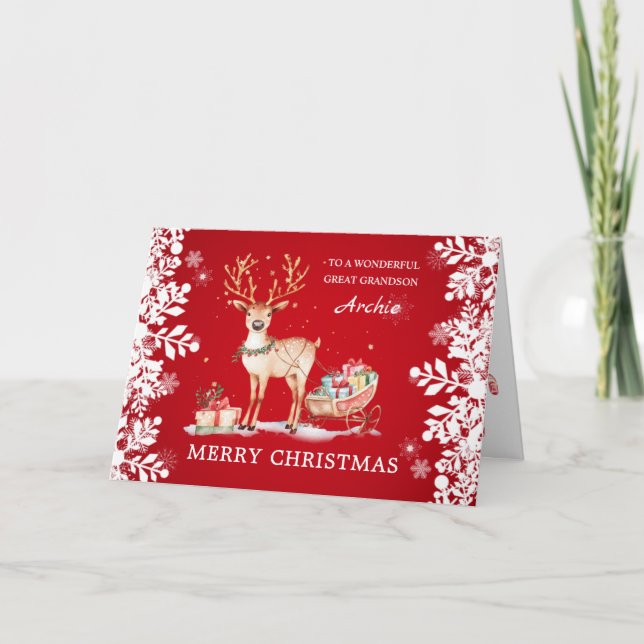 Ren Jul Presenter Till Olsson Helgkort (Framsida)