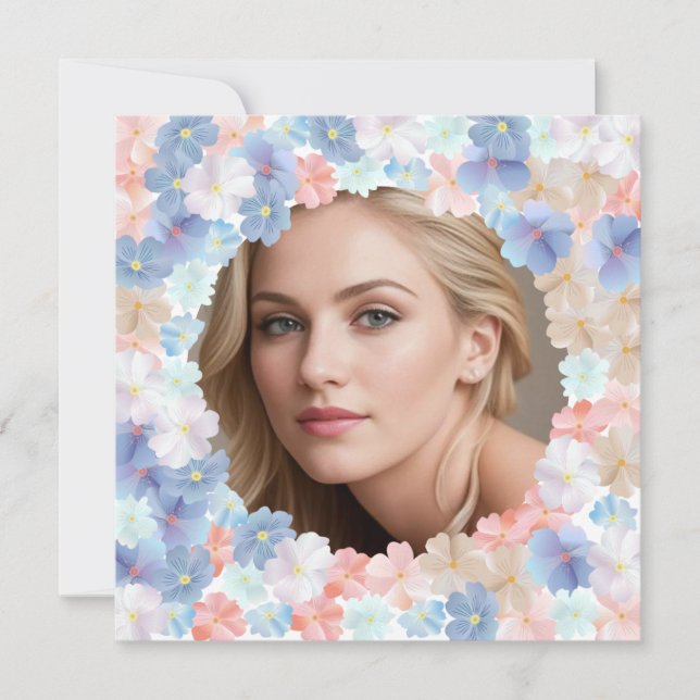 Ren kärlek som blomma julkort (Framsida)