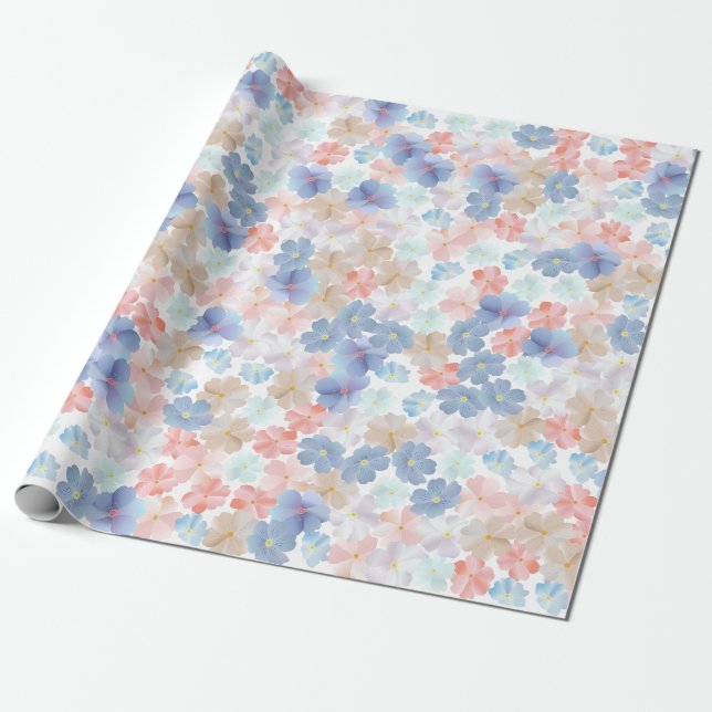 Ren kärlek som en blomma presentpapper (Utrullad)