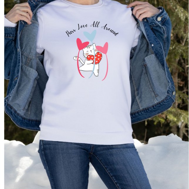 Ren Kärlek vid hela Valentines day-katt T Shirt (Skapare uppladdad)