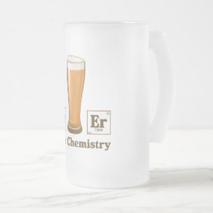 Ren kemi frostat ölglas