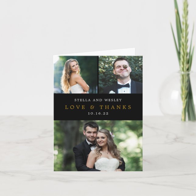 Ren kollage EDITABLE FÄRG - tackkort (Framsida)