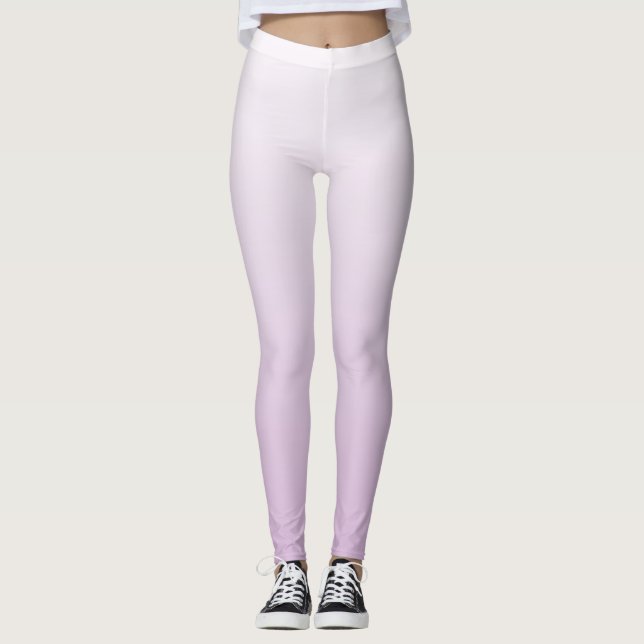Ren Lilac platt skugggrafik Leggings (Framsida)