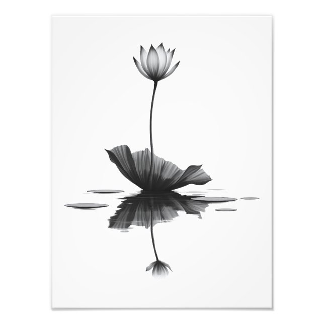 Ren Lotus Skönhet Fototryck (Framsidan)