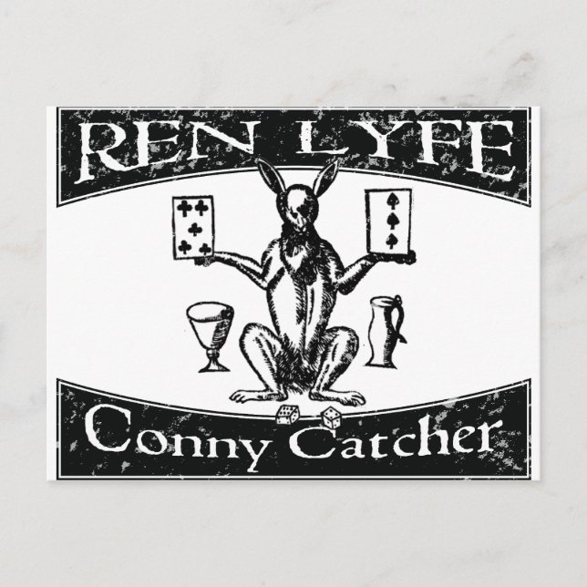 Ren Lyfe: Distress Robert Greene Conny-Catcher Vykort (Framsida)
