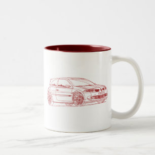 Ren Megane R26 2009 Två-Tonad Mugg