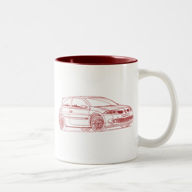 Ren Megane R26 2009 Två-Tonad Mugg (Höger)