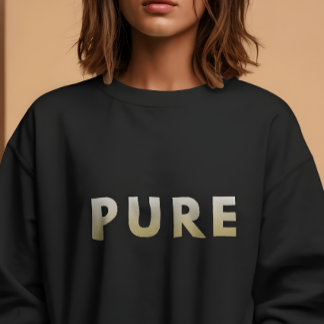 ren minimalist t-shirt med guldbokstavsdesign