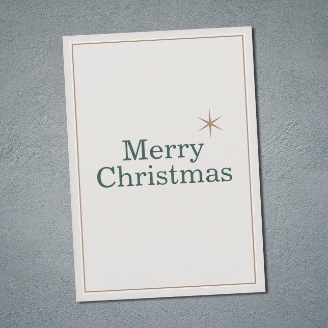 Ren & minimalistisk God Jul Julkort (Clean & Minimalist Merry Christmas Holiday Card)