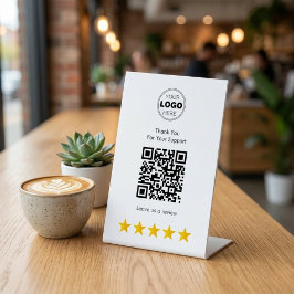 Ren Minimalistisk Tack Recension QR-kod