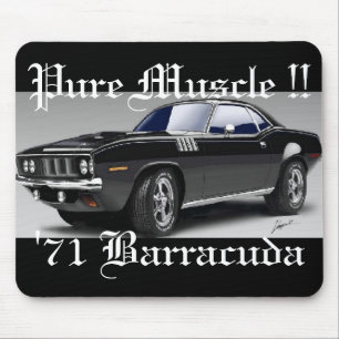 'Ren muskel för 71 Barracuda!! Mousepad Musmatta