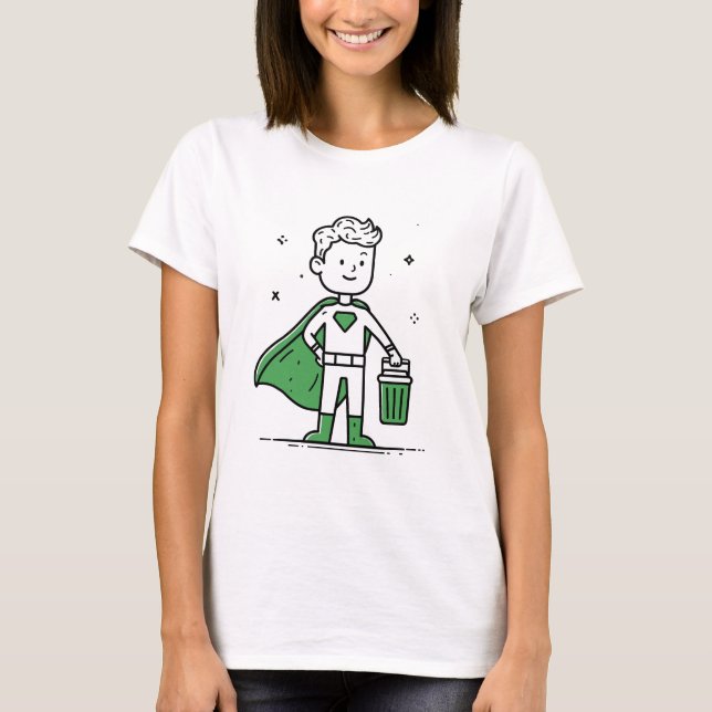 Ren och Grönt - Världsmiljödagens utformning T Shirt (Framsida)