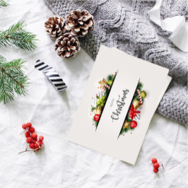 Ren och klassisk god jul-hälsningskort julkort