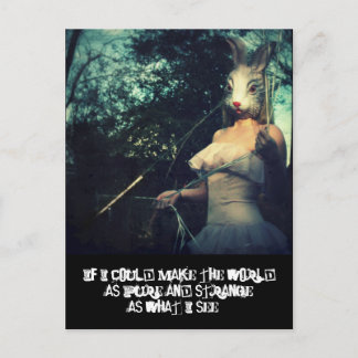 ren och konstig värld vykort