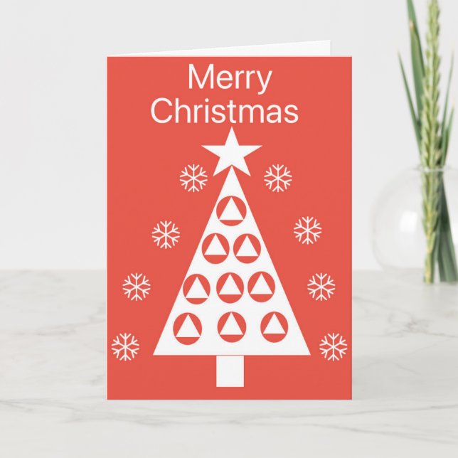 Ren och nykter julkort helgkort (Framsida)