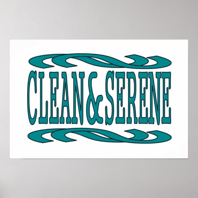 Ren och Serene inspirationsåterställningsoffert Poster (Framsidan)