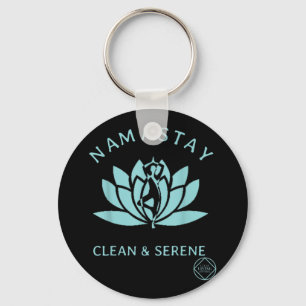 Ren och serene Yoga Narcotics Anonymous Nyckelring