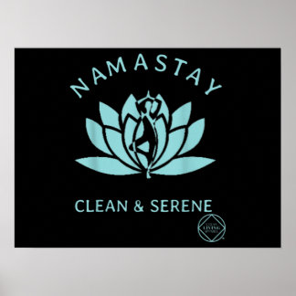 Ren och serene Yoga Narcotics Anonymous Poster