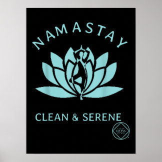Ren och serene Yoga Narcotics Anonymous Poster