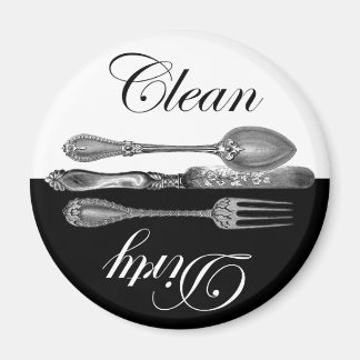 Ren och smutsig Dishwasher Magnet