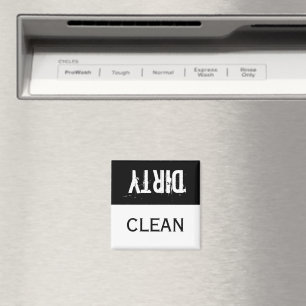 Ren och smutsig Dishwasher Magnet