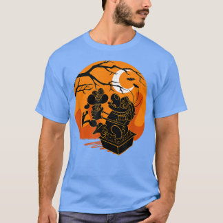 Ren och Stimpy Halloween Haunted Sunset Hug T Shirt