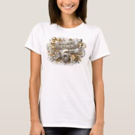 Ren orange GLAD FÖDELSEDAG 6-ÅRS T-Shirt Design