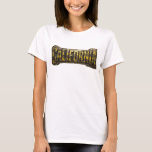Ren Orange KALIFORNIEN Text Design T Shirt