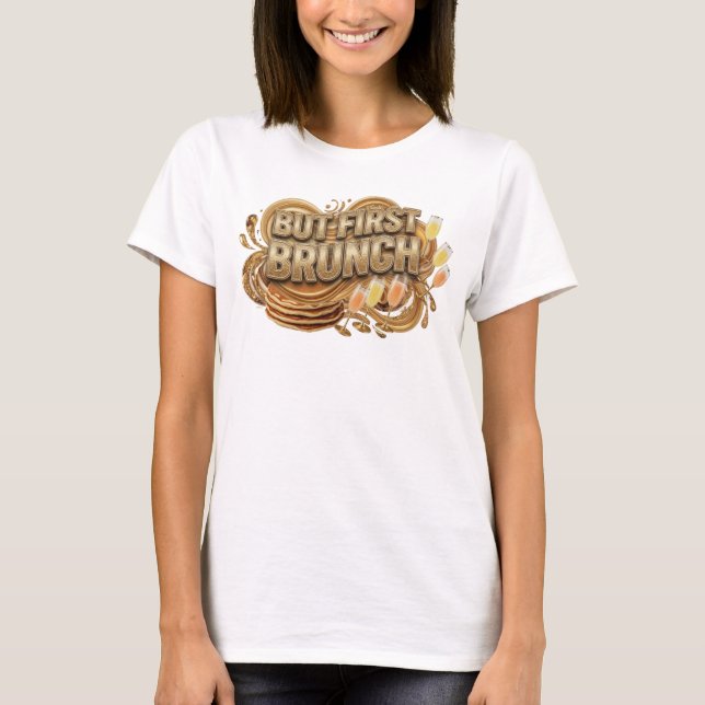 Ren Orange MEN FÖRST BRUNCH Grafisk T-shirt (Framsida)