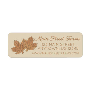 Ren Organic Maple Sugar Syrup Candy Löv Löv Returadress Etikett
