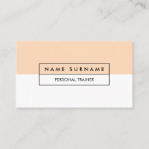 Ren pastellfärgad persikavisitkort för modern