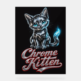Ren Perfektion Krom Kattunge Akrylskylt