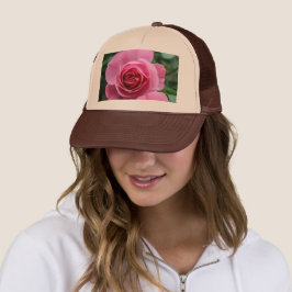 Ren Pink Rosa Skräddarsydd Tryckt Tan och Brun Keps