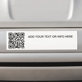 Ren Professionell, svart och vit QR-kodmärkning Bildekal