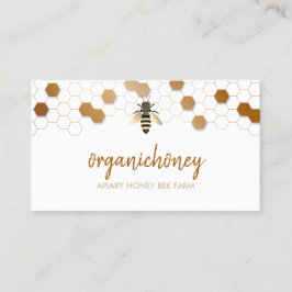 Ren råhonungsbin Apiary Honeycomb Visitkort
