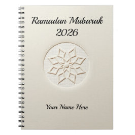 Ren Ramadan Estetik Neutral Anteckningsbok