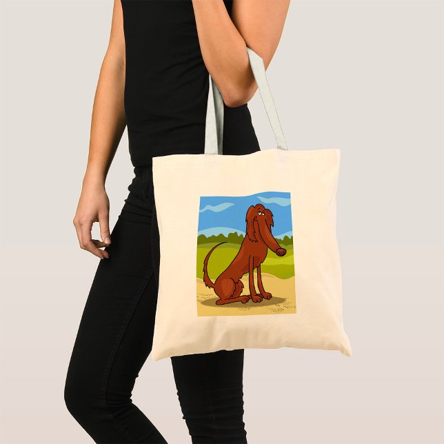 Ren röd irländsk bokstav, Hund tote Bag Tygkasse (Skapare uppladdad)