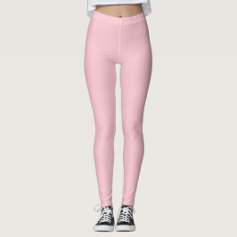 Ren Rosa Solid Färg Leggings