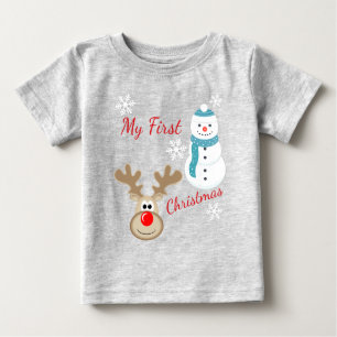 Ren Rudolph, 1st jul för snögubbebaby T Shirt