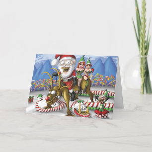 Ren Santa Helgkort