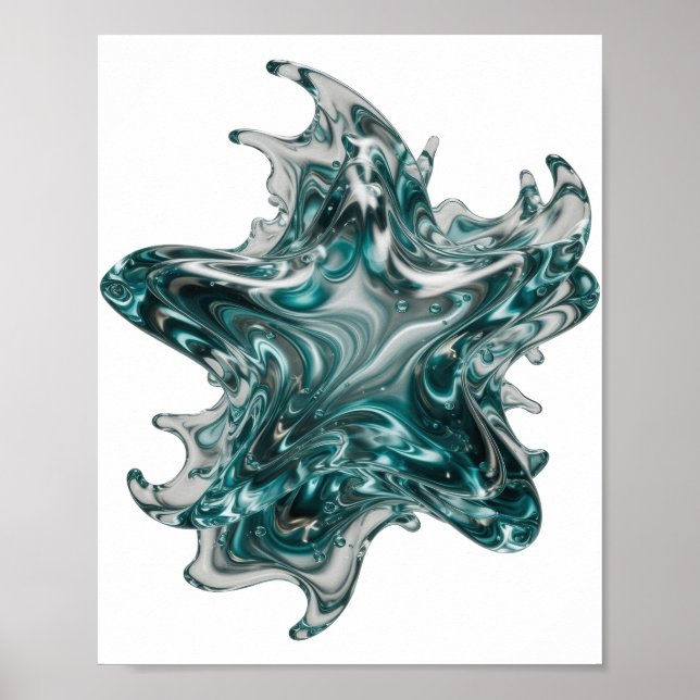 Ren Silver ABSTRAKT KONST Abstrakt design Poster (Framsidan)